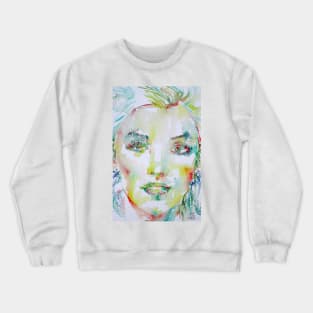 MARILYN MONROE watercolor portrait .1 Crewneck Sweatshirt